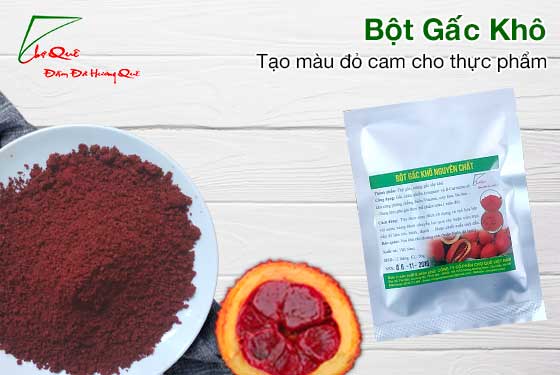 bột gấc bột màu rau củ quả